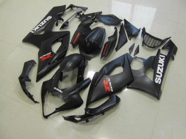 Meilleur Noir Mat avec Blanc Décalque Carénage Moto Suzuki GSXR 1000 K5 05-06