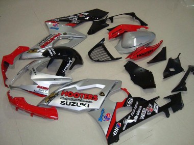 Meilleur Argent et Rouge Carénage Moto Suzuki GSXR 1000 K5 05-06