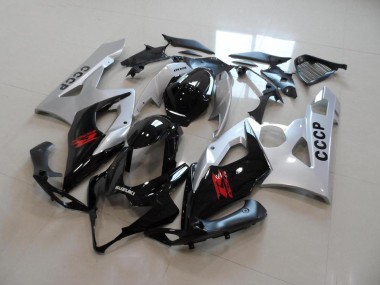 Meilleur Argent Noir Carénage Moto Suzuki GSXR 1000 K5 05-06