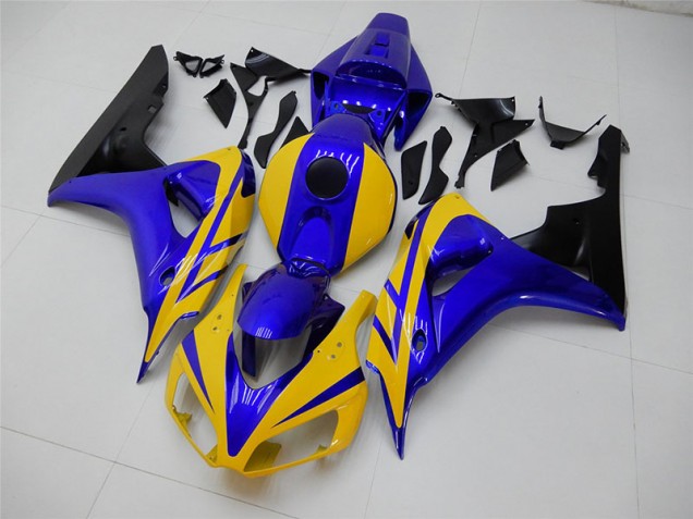 Jaune Bleu Carénage Moto Honda CBR 1000 RR 06-07 Jaune Bleu Carénage Moto Honda CBR 1000 RR 06-07