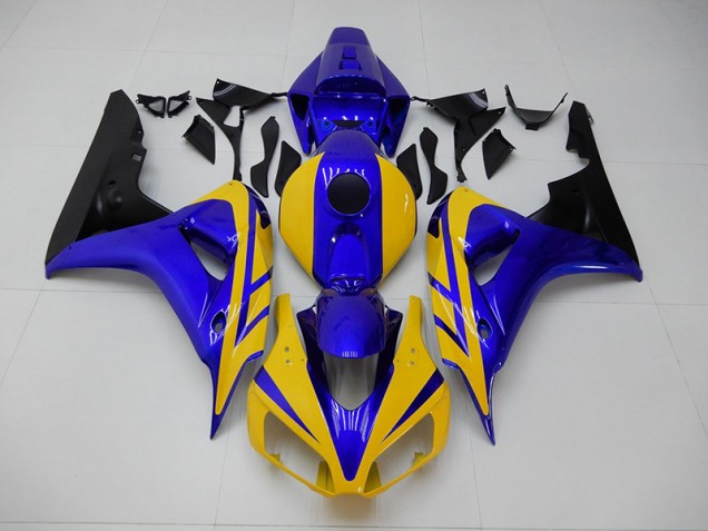 Jaune Bleu Carénage Moto Honda CBR 1000 RR 06-07 Jaune Bleu Carénage Moto Honda CBR 1000 RR 06-07