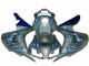 Bleu Flamme Argent Carénage Moto Honda CBR 1000 RR 06-07 Bleu Flamme Argent Carénage Moto Honda CBR 1000 RR 06-07