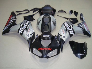 Meilleur Noir Mat Argent Repsol Carénages Moto Honda CBR 1000 RR 06-07