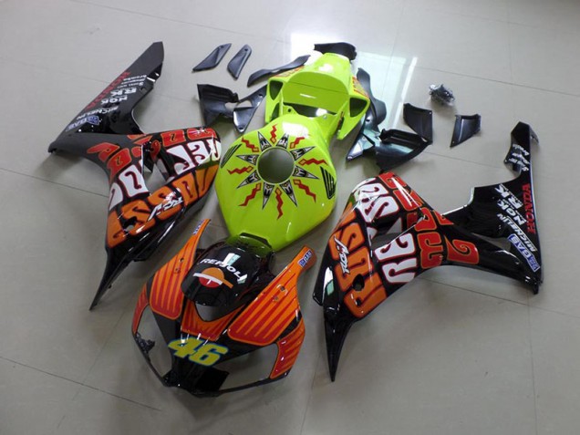 Fluro Rossi Carénage Moto Honda CBR 1000 RR 06-07 Fluro Rossi Carénage Moto Honda CBR 1000 RR 06-07
