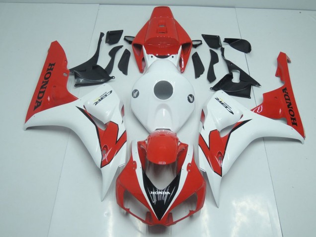 Orange Rouge et Blanc Carénage Moto Honda CBR 1000 RR 06-07 Orange Rouge et Blanc Carénage Moto Honda CBR 1000 RR 06-07