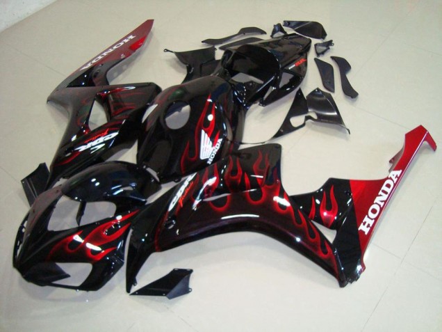 Rouge Flamme Carénage Moto Honda CBR 1000 RR 06-07 Rouge Flamme Carénage Moto Honda CBR 1000 RR 06-07