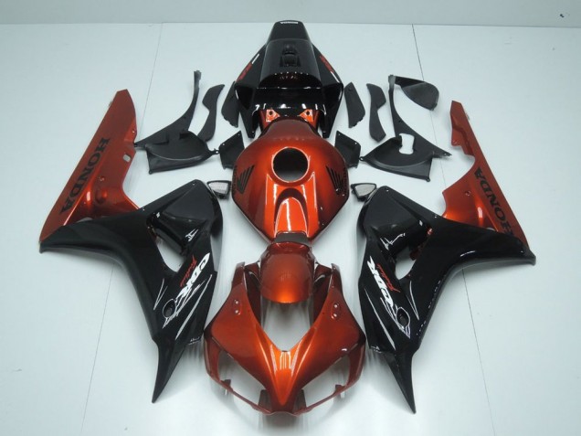 Orange et Noir Carénage Moto Honda CBR 1000 RR 06-07 Orange et Noir Carénage Moto Honda CBR 1000 RR 06-07