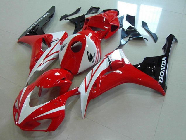 Rouge Blanc Carénage Moto Honda CBR 1000 RR 06-07 Rouge Blanc Carénage Moto Honda CBR 1000 RR 06-07