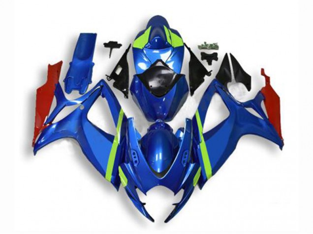Bleu Kit Carénages Motos Suzuki GSXR 600 / 750 K6 06-07 Bleu Kit Carénages Motos Suzuki GSXR 600 / 750 K6 06-07