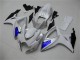 Blanc Bleu Carénages Moto Suzuki GSXR 600 / 750 K6 06-07 Blanc Bleu Carénages Moto Suzuki GSXR 600 / 750 K6 06-07