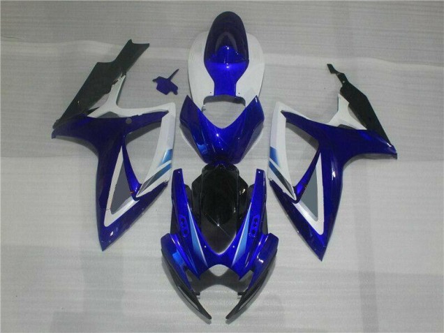 Bleu Blanc Carénage Moto Suzuki GSXR 600 / 750 K6 06-07 Bleu Blanc Carénage Moto Suzuki GSXR 600 / 750 K6 06-07