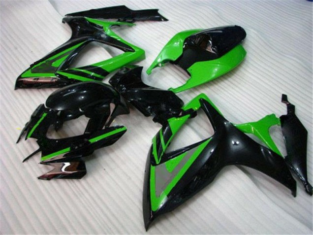 Vert Noir Carénage Moto Suzuki GSXR 600 / 750 K6 06-07 Vert Noir Carénage Moto Suzuki GSXR 600 / 750 K6 06-07