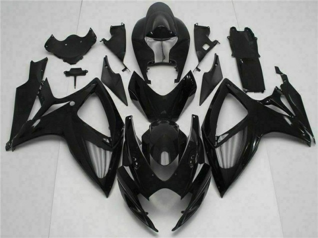 Noir Carénage Moto de Rechange Suzuki GSXR 600 / 750 K6 06-07 Noir Carénage Moto de Rechange Suzuki GSXR 600 / 750 K6 06-07