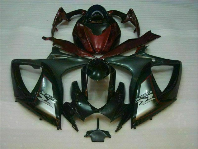Noir Rouge Carénage Moto Suzuki GSXR 600 / 750 K6 06-07 Noir Rouge Carénage Moto Suzuki GSXR 600 / 750 K6 06-07