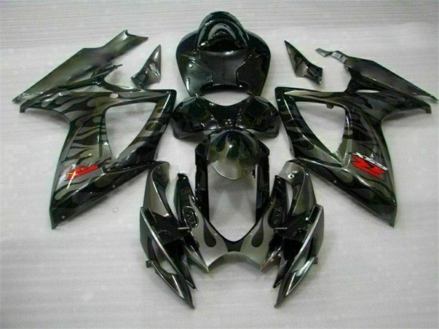 Noir Kit Carénages Motos & Plastique Suzuki GSXR 600 / 750 K6 06-07 Noir Kit Carénages Motos & Plastique Suzuki GSXR 600 / 750 K6 06-07