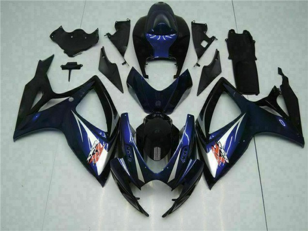 Noir Bleu Carrosserie Moto Suzuki GSXR 600 / 750 K6 06-07 Noir Bleu Carrosserie Moto Suzuki GSXR 600 / 750 K6 06-07
