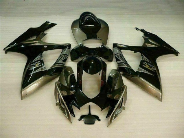 Noir Gris Carénage Moto Suzuki GSXR 600 / 750 K6 06-07 Noir Gris Carénage Moto Suzuki GSXR 600 / 750 K6 06-07