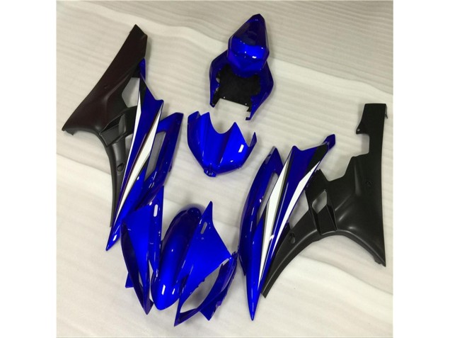 Bleu Noir Kit Carénages Motos Complet Yamaha R6 06-07 Bleu Noir Kit Carénages Motos Complet Yamaha R6 06-07
