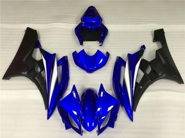 Bleu Noir Kit Carénages Motos Complet Yamaha R6 06-07 Bleu Noir Kit Carénages Motos Complet Yamaha R6 06-07