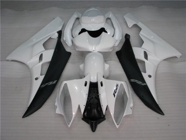 Blanc Noir Carénages Moto Yamaha R6 06-07 Blanc Noir Carénages Moto Yamaha R6 06-07