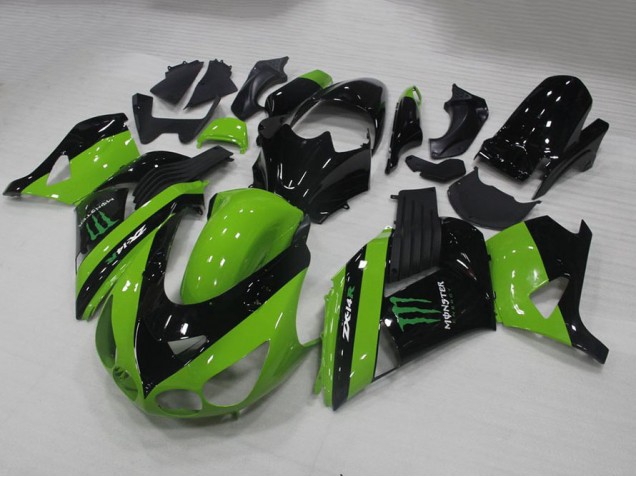 Vert Monster Carénage Moto Kawasaki ZX14R ZZR 1400 06-11 Vert Monster Carénage Moto Kawasaki ZX14R ZZR 1400 06-11