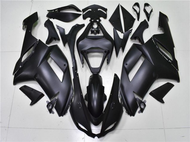 Noir Mat Carénage Moto Kawasaki ZX6R 07-08