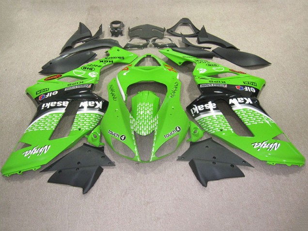 Vert Touch 4 Carénage Moto Kawasaki ZX6R 07-08 Vert Touch 4 Carénage Moto Kawasaki ZX6R 07-08