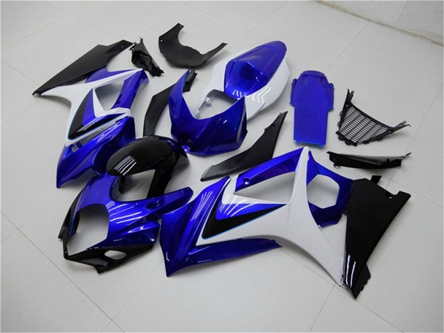 Bleu Blanc Noir Carénage Moto Suzuki GSXR 1000 K7 07-08 Bleu Blanc Noir Carénage Moto Suzuki GSXR 1000 K7 07-08