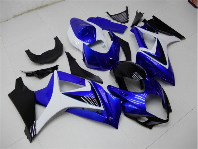 Bleu Blanc Noir Carénage Moto Suzuki GSXR 1000 K7 07-08 Bleu Blanc Noir Carénage Moto Suzuki GSXR 1000 K7 07-08