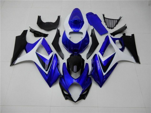 Bleu Blanc Noir Carénage Moto Suzuki GSXR 1000 K7 07-08 Bleu Blanc Noir Carénage Moto Suzuki GSXR 1000 K7 07-08
