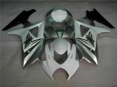 Meilleur Argent Blanc Carénage Moto Suzuki GSXR 1000 K7 07-08