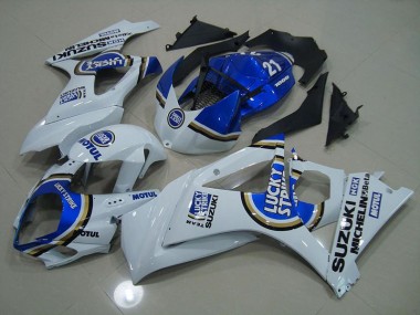 Meilleur Bleu Lucky Strike Carénage Moto Suzuki GSXR 1000 K7 07-08