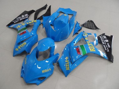 Meilleur Bleu Rizla Courses Carénage Moto Suzuki GSXR 1000 K7 07-08