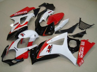 Meilleur Blanc Rouge Noir Carénage Moto Suzuki GSXR 1000 K7 07-08