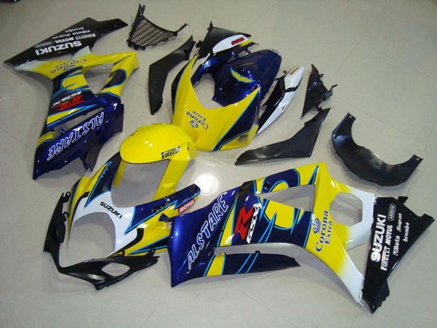 Jaune Corona Carénage Moto Suzuki GSXR 1000 K7 07-08 Jaune Corona Carénage Moto Suzuki GSXR 1000 K7 07-08