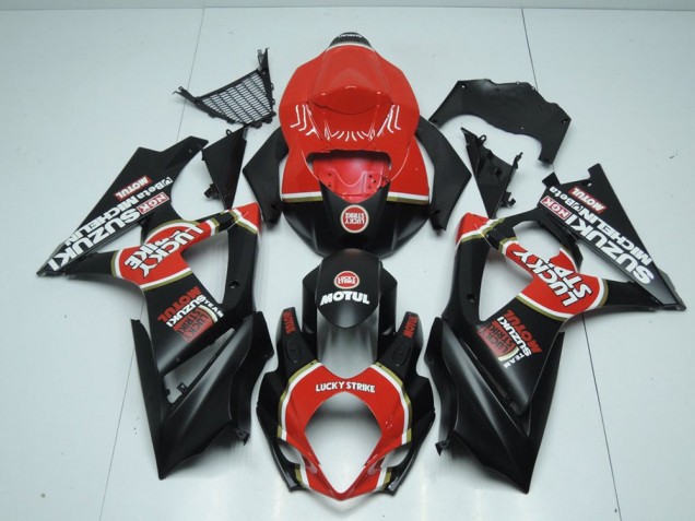 Matte Lucky Strike Carénage Moto Suzuki GSXR 1000 K7 07-08 Matte Lucky Strike Carénage Moto Suzuki GSXR 1000 K7 07-08