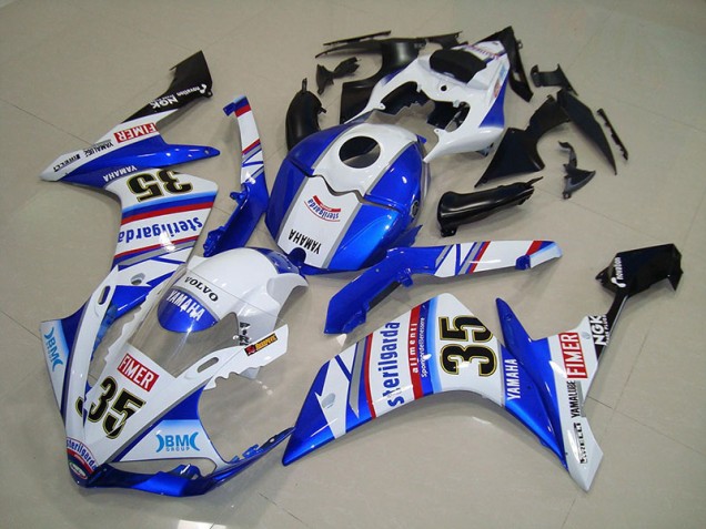 Bleu Décalque Carénage Moto Yamaha R1 07-08 Bleu Décalque Carénage Moto Yamaha R1 07-08