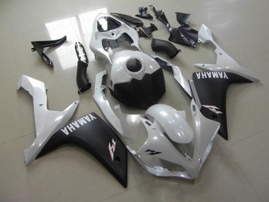Meilleur Blanc Nacré Noir Mat Carénage Moto Yamaha R1 07-08