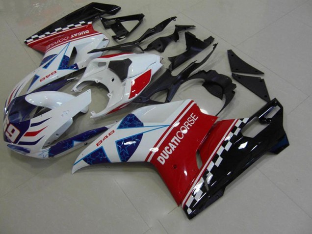 Étoile Carénage Moto Ducati 848 1098 1198 07-14 Étoile Carénage Moto Ducati 848 1098 1198 07-14