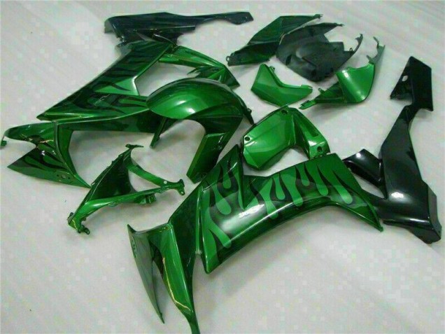 Vert Flamme Carénage Moto Kawasaki ZX10R 08-10 Vert Flamme Carénage Moto Kawasaki ZX10R 08-10