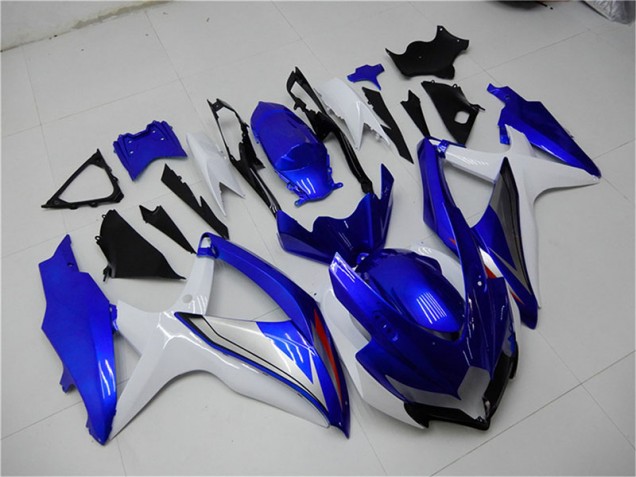 Bleu Blanc Carénage Moto Suzuki GSXR 600 / 750 K8 08-10 Bleu Blanc Carénage Moto Suzuki GSXR 600 / 750 K8 08-10
