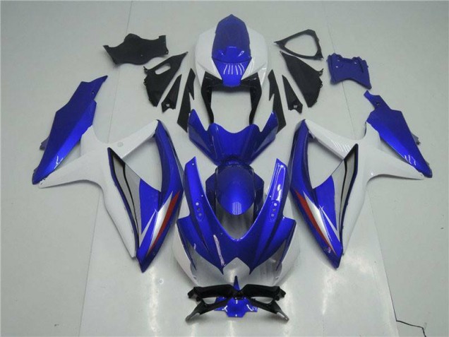 Bleu Blanc Carénage Moto Suzuki GSXR 600 / 750 K8 08-10 Bleu Blanc Carénage Moto Suzuki GSXR 600 / 750 K8 08-10