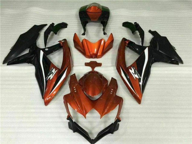 Rouge Noir Carénage Moto Suzuki GSXR 600 / 750 K8 08-10 Rouge Noir Carénage Moto Suzuki GSXR 600 / 750 K8 08-10