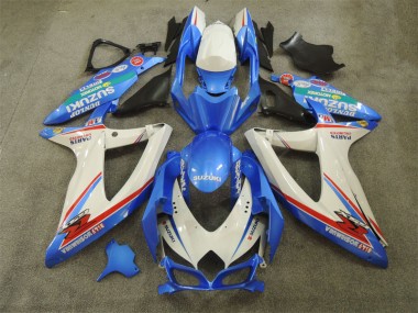Meilleur Bleu Blanc avec Décalque Carénage Moto Suzuki GSXR 600 K8 08-10