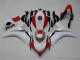 Blanc Rouge Carénage Moto Honda CBR 1000 RR 08-11 Blanc Rouge Carénage Moto Honda CBR 1000 RR 08-11