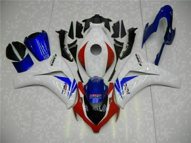 Blanc Bleu Carénage Moto Honda CBR 1000 RR 08-11 Blanc Bleu Carénage Moto Honda CBR 1000 RR 08-11