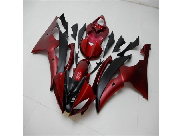 Rouge Noir Carénages Moto Yamaha R6 08-16 Rouge Noir Carénages Moto Yamaha R6 08-16
