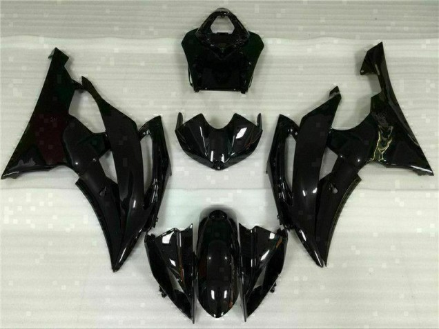 Noir Brillant Carénage Moto Yamaha R6 08-16 Noir Brillant Carénage Moto Yamaha R6 08-16
