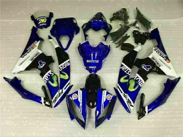 Blanc Bleu Carénages Moto Yamaha R6 08-16 Blanc Bleu Carénages Moto Yamaha R6 08-16