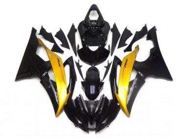 Meilleur Noir Or Carénage Moto Yamaha R6 08-16